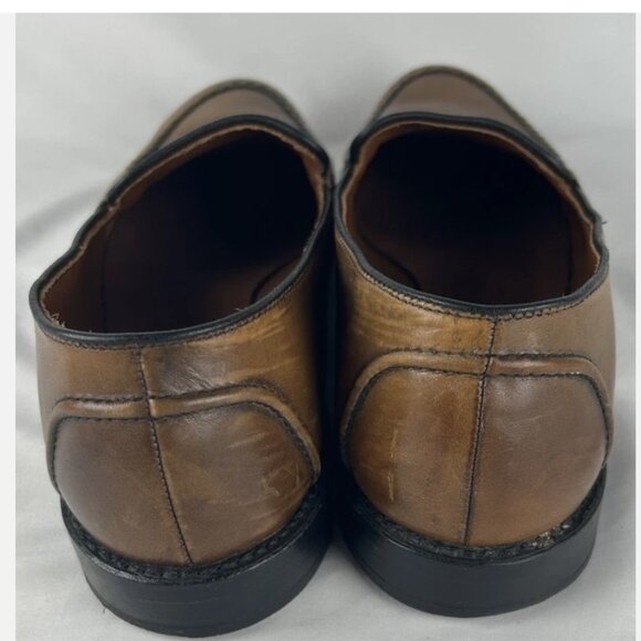 Allen Edmonds Randolph Brown Walnut Leather Penny Loafers Shoes Sz 13 B USA Made main image 4